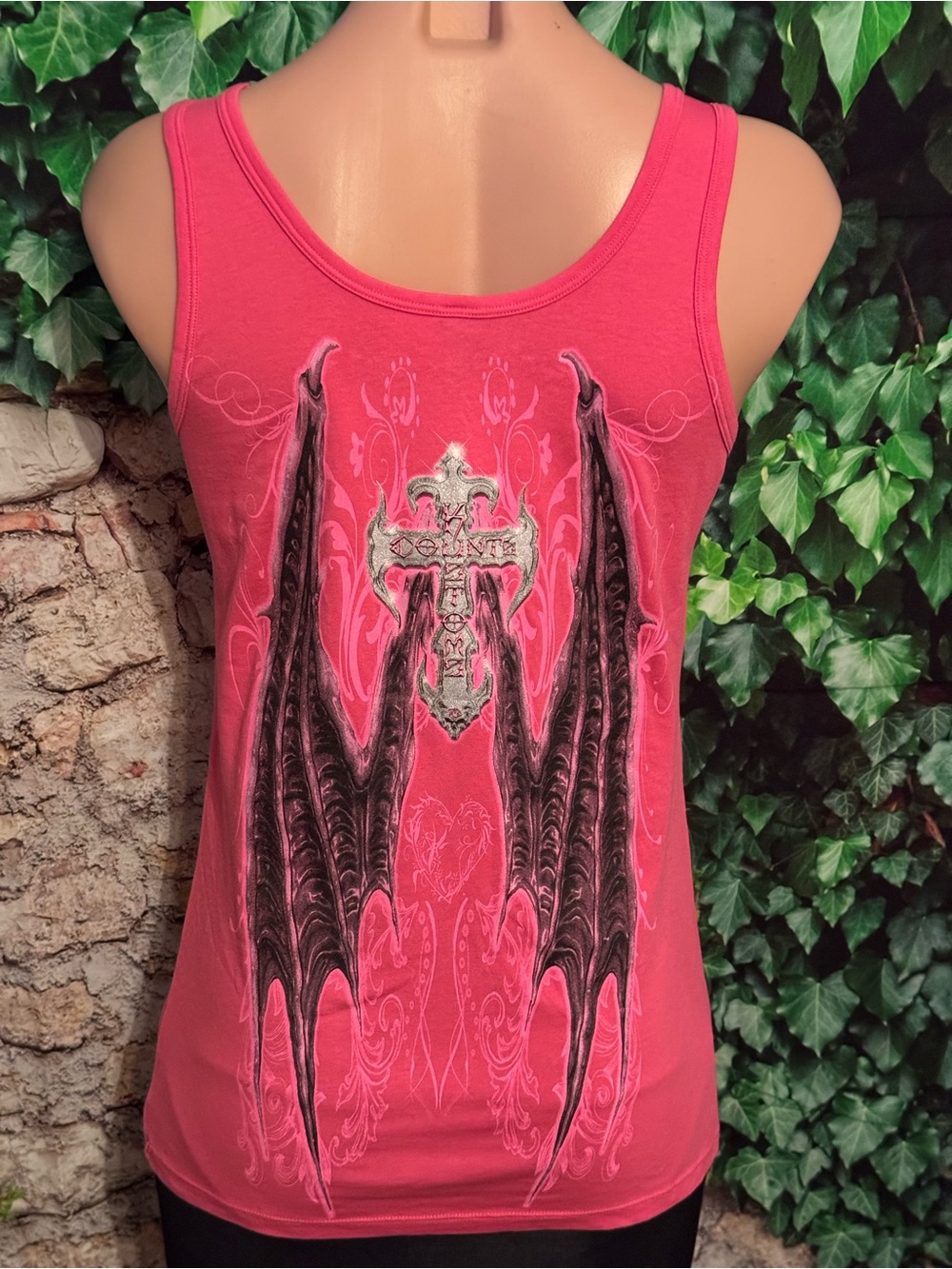 Count’s Kustoms Hot Pink Scoop Neck Tank Top